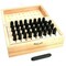 36 Number & Letter Punches In Wood Box 1/4" Workshop Metalworking Hand Tools